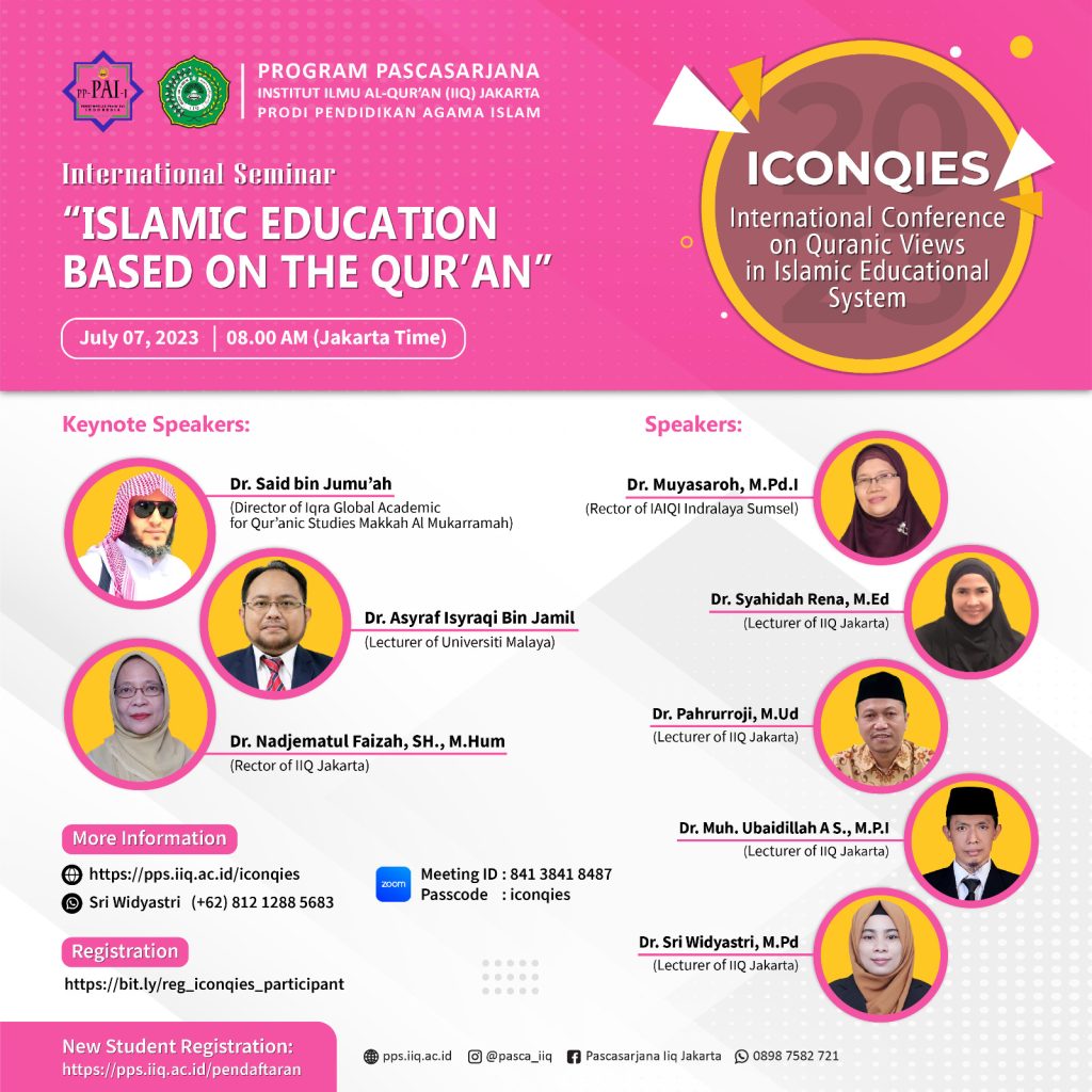 Pimpinan PP. Ma’had Darulhusna Jadi Narasumber Seminar Internasional di Institut Ilmu Al-Qur’an (IIQ) Jakarta