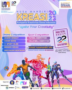 Meriahkan HUT Ke-22, Universitas Nusa Mandiri (UNM) Gelar Lomba Kreativitas Siswa KREASI