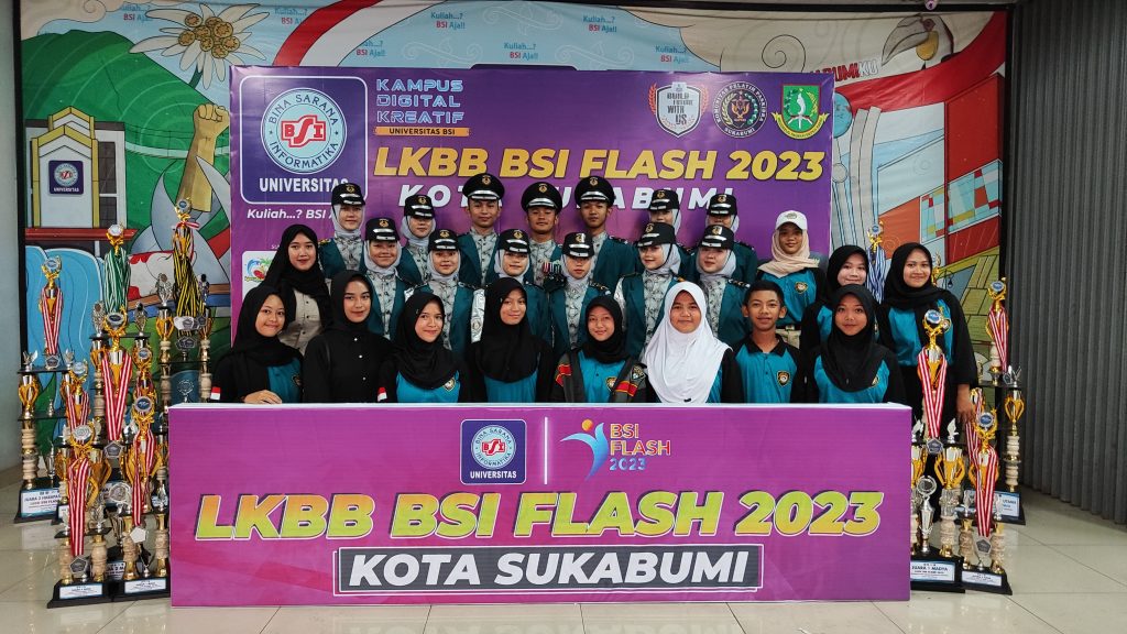 Semangat Tak Kenal Lelah: SMAN 1 Cisaat Juara Utama 2 di LKBB BSI Flash 2023