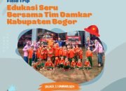 TK Islam Al-Iman Edutrip ke Damkar Kabupaten Bogor