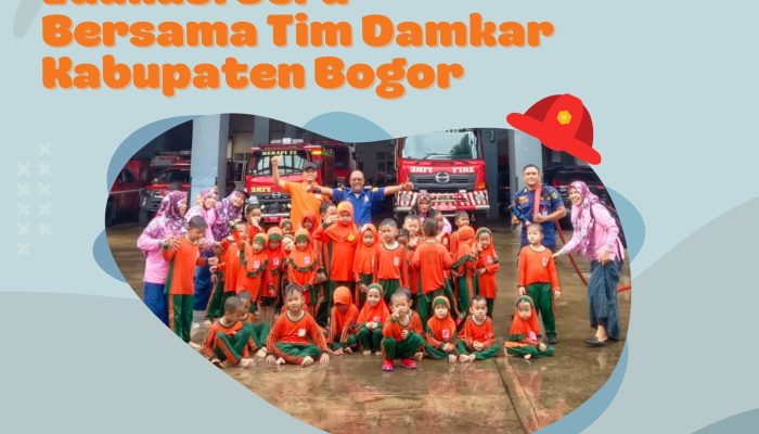 TK Islam Al-Iman Edutrip ke Damkar Kabupaten Bogor