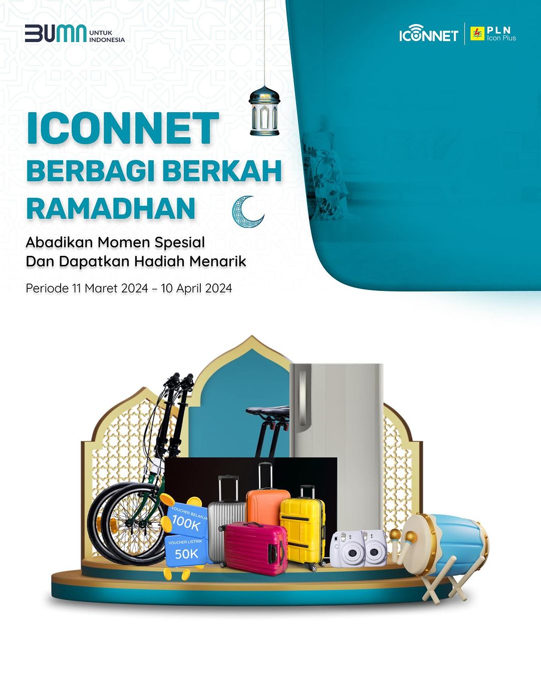 ICONNET mengadakan giveaway spesial Berbagi Berkah Ramadhan