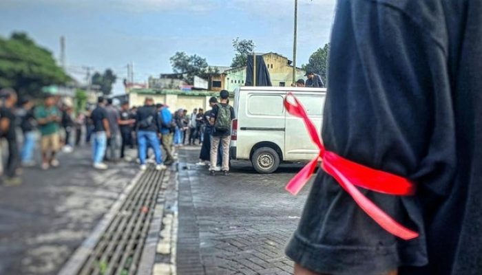 Masyarakat Demo Tolak Praktik Pungutan Liar di Pabrik Sukabumi