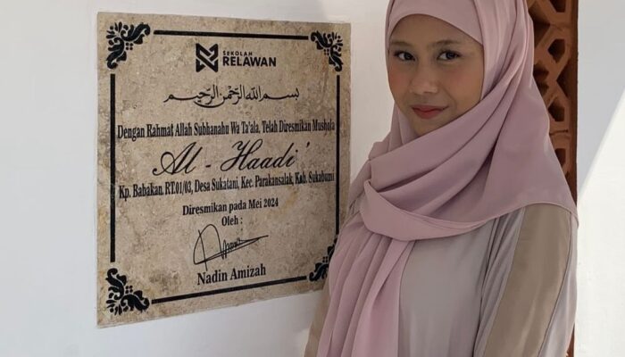 Nadin Amizah Resmikan Mushola Al-Haadi’: Bukti Kolaborasi Menginspirasi untuk Komunitas