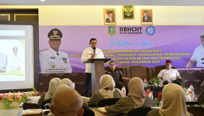 Pemkot Sukabumi Dorong Pengembangan UMKM Lewat Pelatihan Pengolahan Pangan