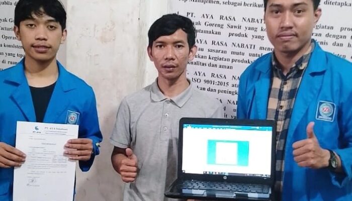 PT. AYA Sukabumi Terima Aplikasi Inovatif untuk Pengelolaan Persediaan Barang dari Mahasiswa