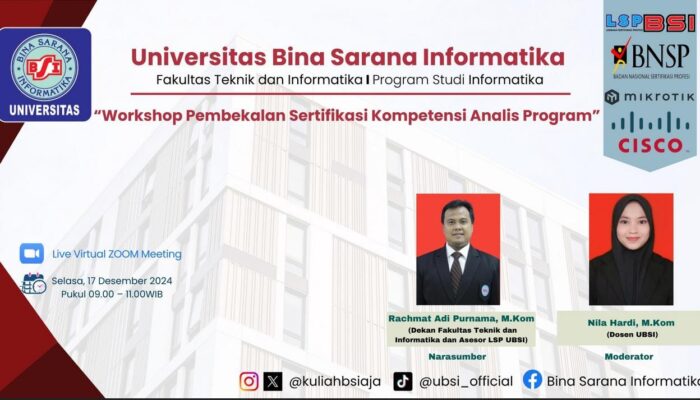 Sertifikasi Analis Program, Langkah Cerdas Meningkatkan Kompetensi Mahasiswa