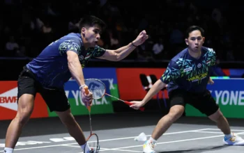 Sabar/Reza Gempur Liang/Wang, Lolos ke 16 Besar All England 2025!