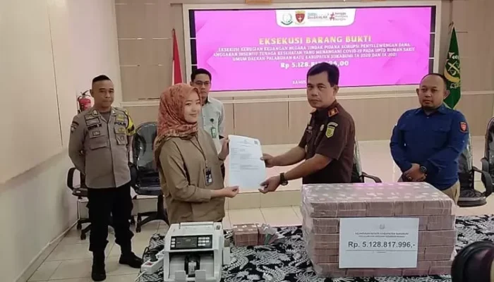 Kejari Sukabumi Selamatkan Rp5,1 Miliar dari Kasus Korupsi Dana Nakes RSUD Palabuhanratu