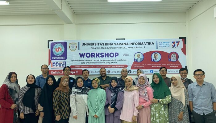 Tingkatkan Kualitas Penelitian, UBSI Kampus Sukabumi Gelar Workshop Optimalisasi Kuesioner