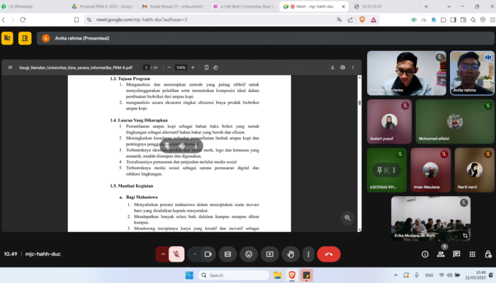 UBSI Sukabumi Gelar Pelatihan Intensif P2MW & PKM-K untuk Cetak Wirausaha Muda Berkualitas