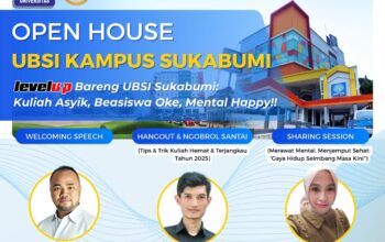 Kuliah Asyik, Beasiswa Oke, Mental Happy! Yuk Join Open House UBSI Sukabumi dan Temukan Cara Kuliah dengan Biaya Terjangkau!