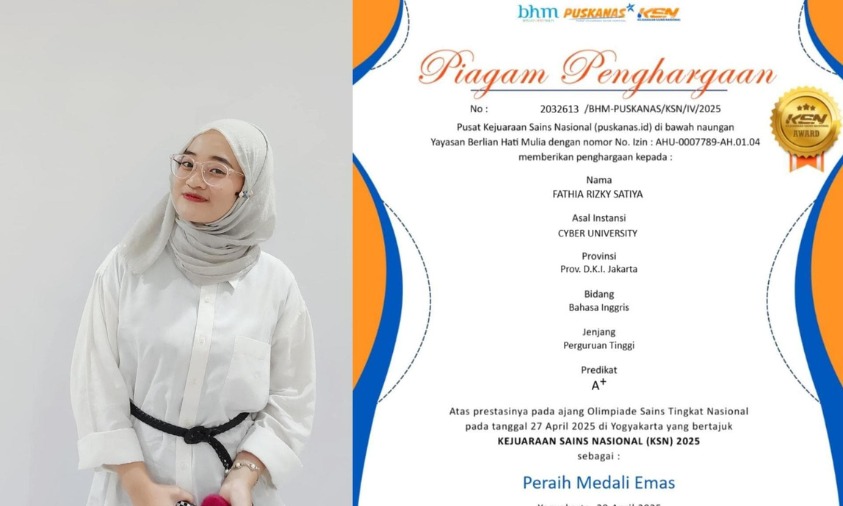 Fathia Rizky Satiya, peraih medali emas Puskanas 2025