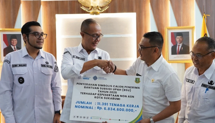 11.361 Pekerja Non ASN Kota Sukabumi Terima BSU, Total Bantuan Capai Rp6,9 Miliar