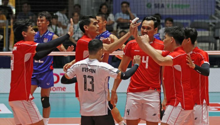 Aksi Timnas Voli Indonesia vs Thailand di Leg Pertama SEA V League 2025