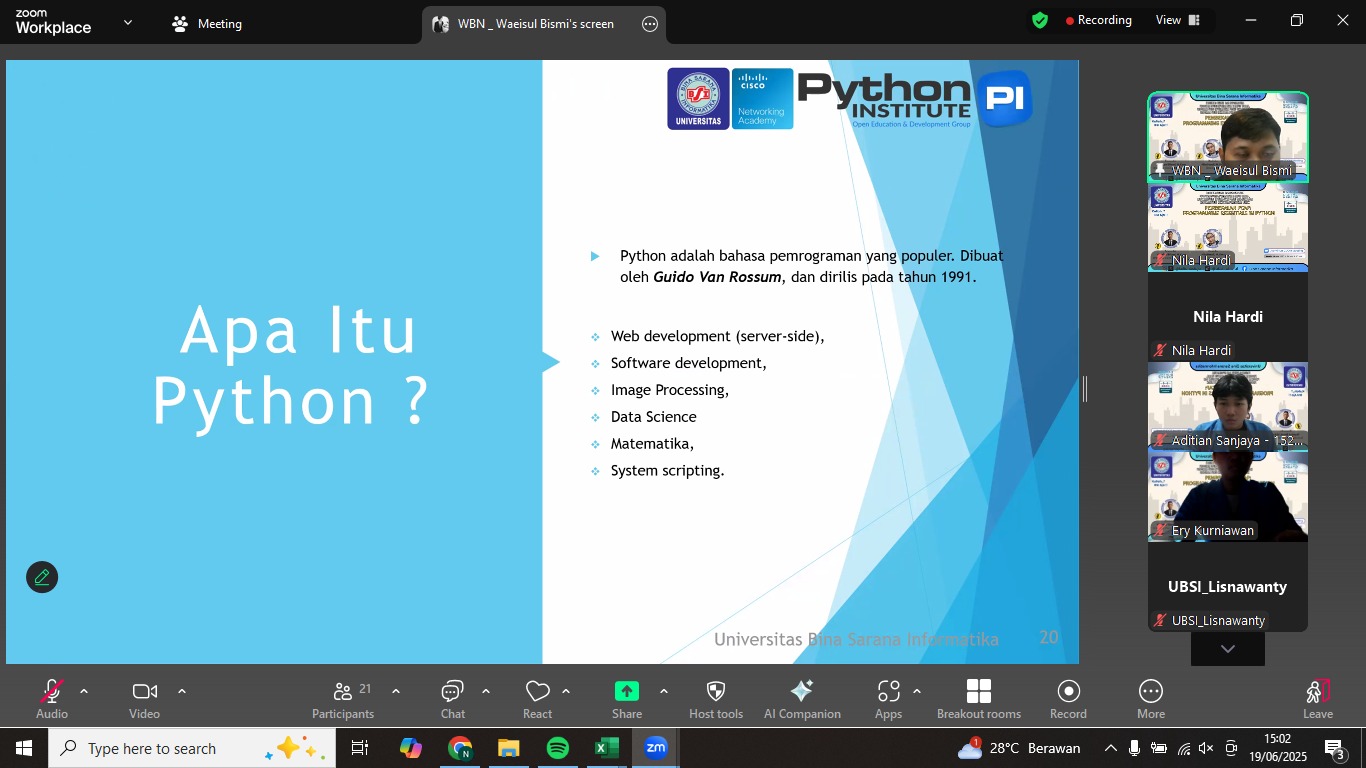 pelaksanaan pembekalan sertifikasi PCAP | Doc.Istimewa