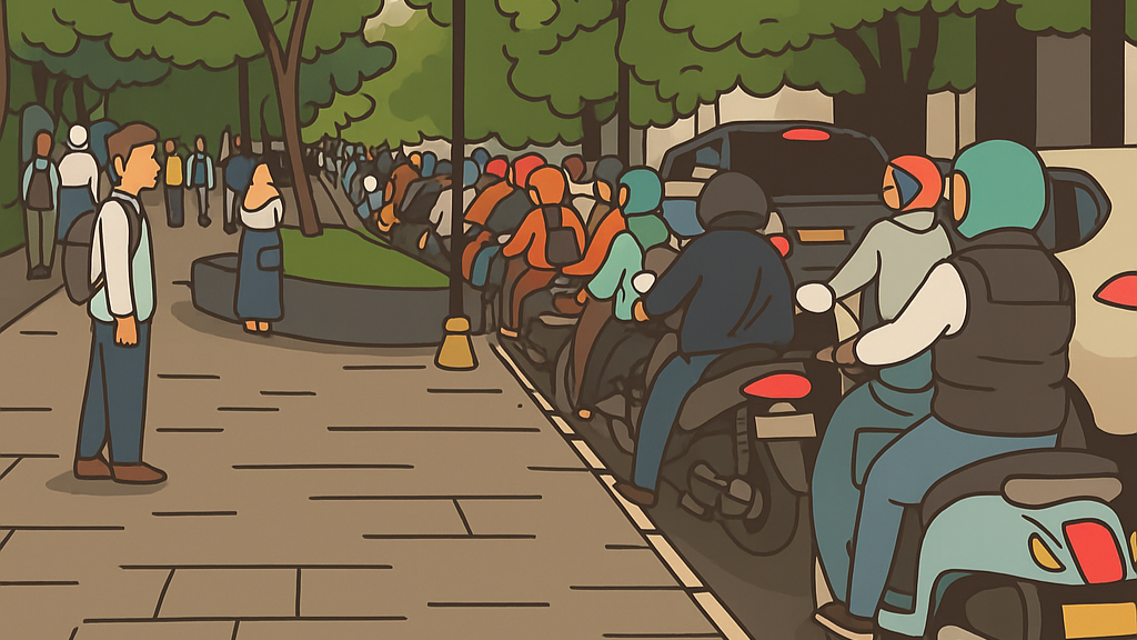 Kemacaetan Hari Pertama
