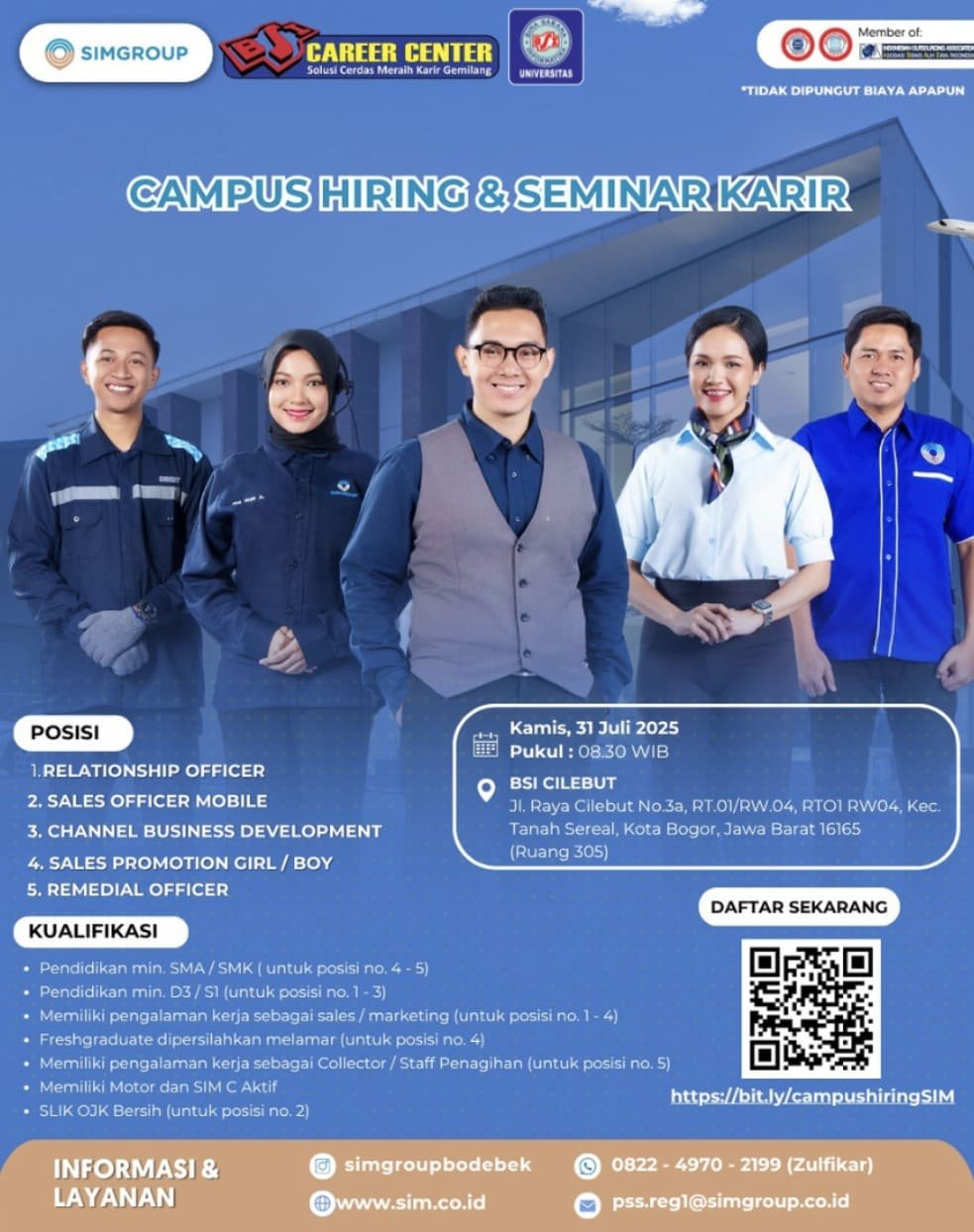 Peluang Emas Karier BSI Cilebut Gelar Campus Hiring Sekaligus Interview Langsung | Doc: Istimewa
