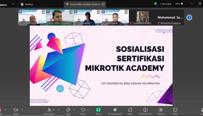 Penguasaan Jaringan MikroTik Jadi Modal Mahasiswa Informatika Raih Sertifikasi Global