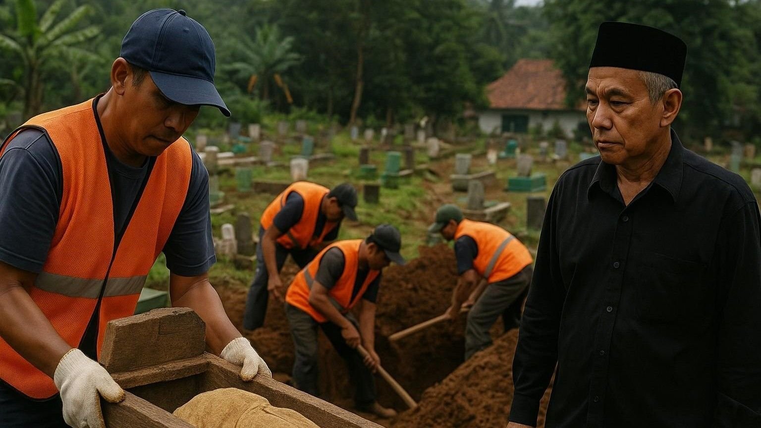 Ratusan Makam Tergusur Akibat Proyek Tol Bocimi