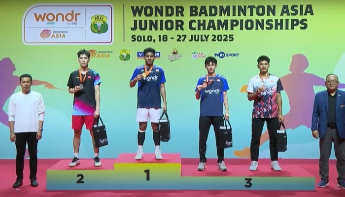Indonesia Borong Emas dan Perak di Final WONDR Badminton Asia Junior Championships 2025