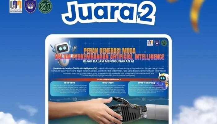 Mahasiswa UNM Sabet Juara Nasional Lewat Poster Etika AI untuk Generasi Muda