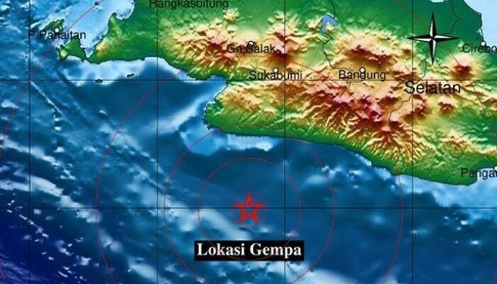 Gempa 4,4 SR Guncang Sukabumi Tengah Malam