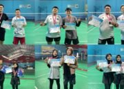 Inilah Para Juara One Day Tournament Bulutangkis Ganda Putra dan Putri| Doc.Istimewa