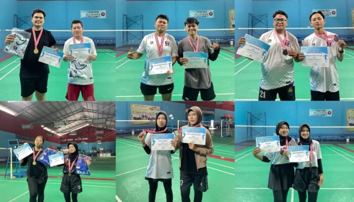 Tuntas! One Day Tournament Bulutangkis Ungkap Juara Ganda Putra dan Putri