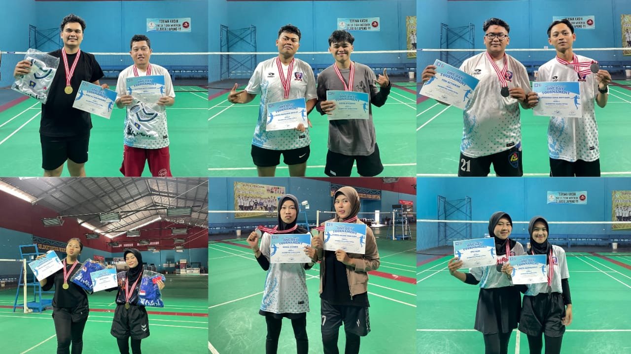 Inilah Para Juara One Day Tournament Bulutangkis Ganda Putra dan Putri| Doc.Istimewa
