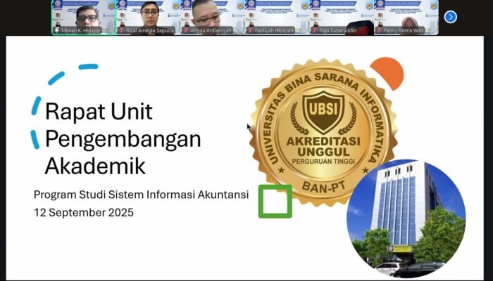 UBSI Gelar Rapat Pengembangan Akademik Prodi Sistem Informasi Akuntansi, Fokus Tingkatkan Kualitas Pendidikan
