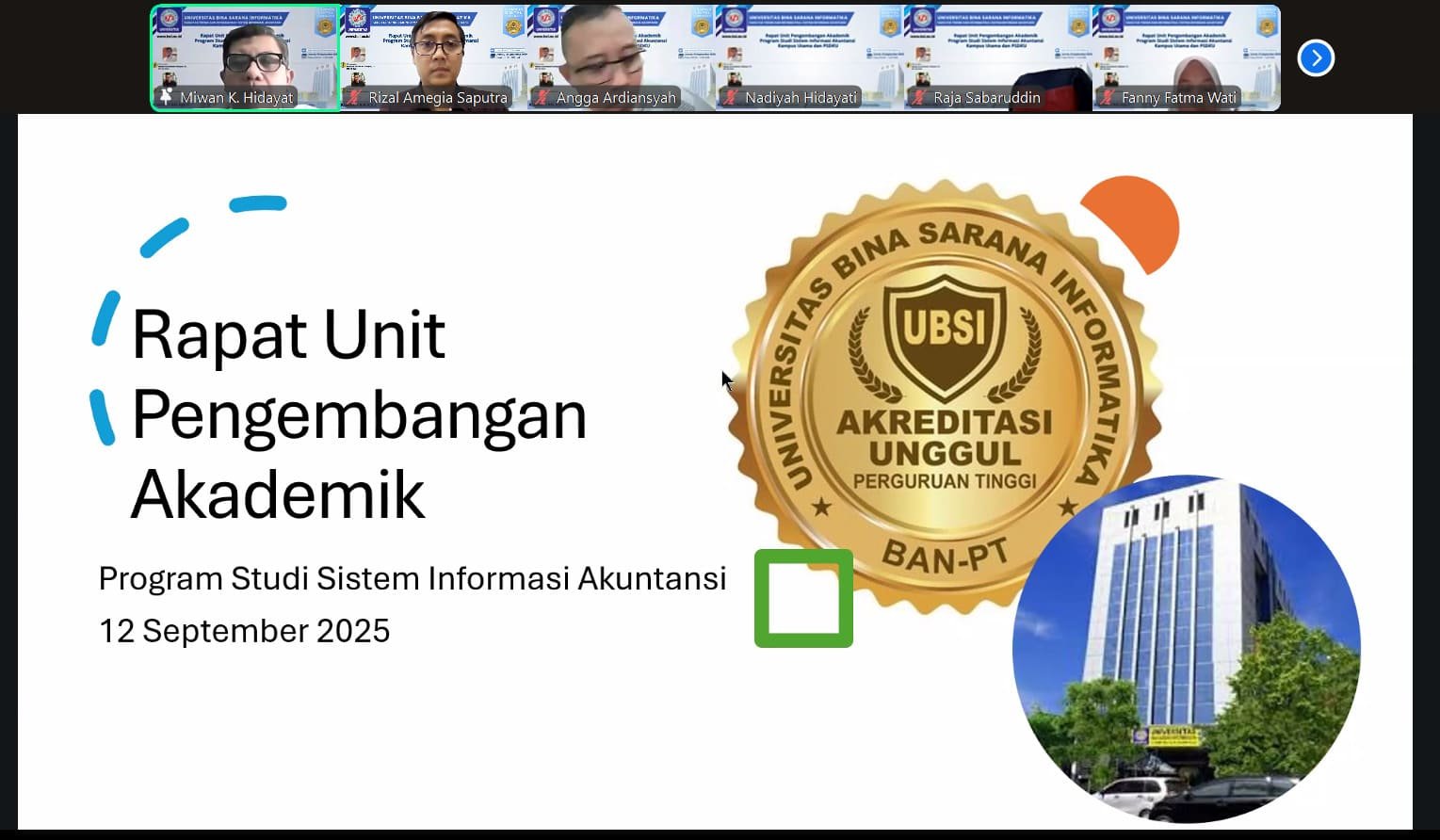 UBSI Gelar Rapat Pengembangan Akademik Prodi Sistem Informasi Akuntansi, Fokus Tingkatkan Kualitas Pendidikan | Doc: Istimewa