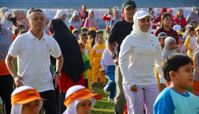 Bupati Labuhanbatu Dorong Gaya Hidup Sehat Anak Lewat Lomba Senam