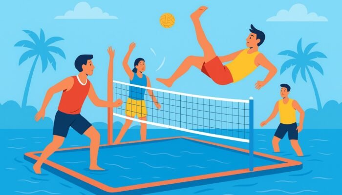 Basah-Basahan Seru! Water Takraw, Olahraga Baru yang Bikin Ketagihan