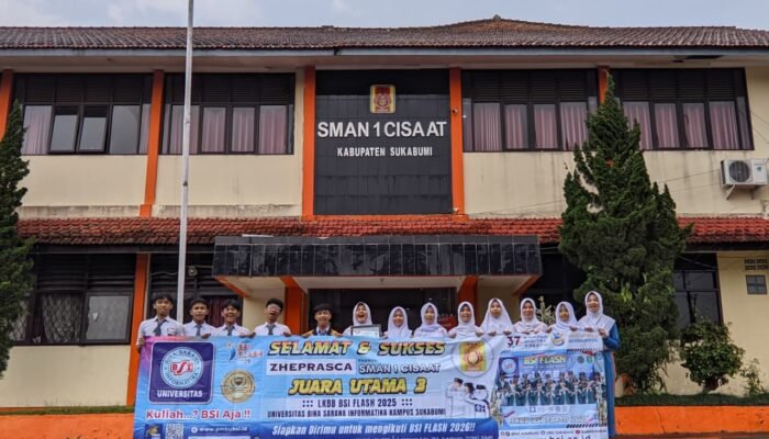 SMAN 1 Cisaat Raih Juara Utama 3 di LKBB BSI Flash 2025, Bukti Kerja Keras dan Semangat Tak Kenal Lelah