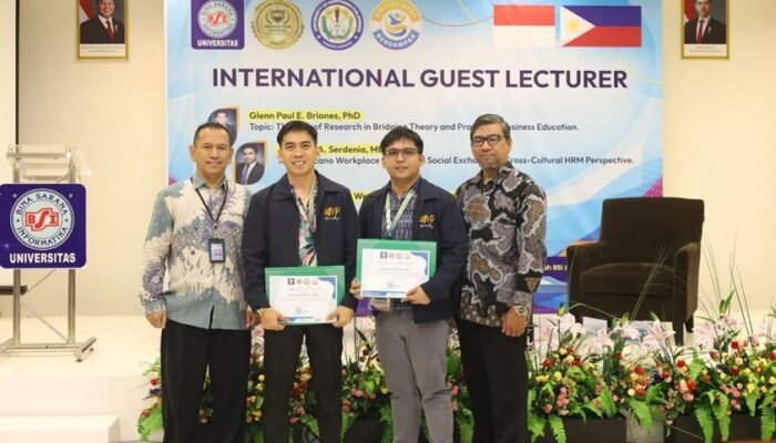 Tingkatkan Semangat Belajar, Dosen UNP Filipina Mengajar Langsung di UBSI Melalui Program International Student Mobility