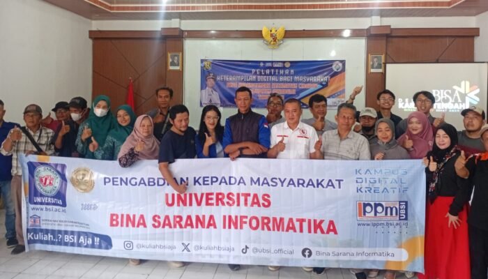 Dukung Pemberdayaan Masyarakat, UBSI Bekali LKD Karangtengah dengan Keterampilan AI dan Video Kreatif