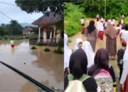 Banjir Sungai Ciletuh Lumpuhkan Mandrajaya: Anak Sekolah Terpaksa Belajar dari Rumah | Sumber: Sukabumiupdate.com