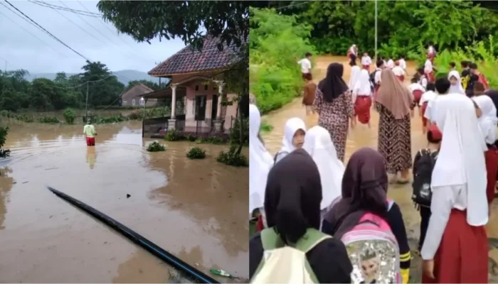 Akses Pendidikan Terhenti: Sungai Ciletuh Meluap, Warga Mandrajaya Terisolasi