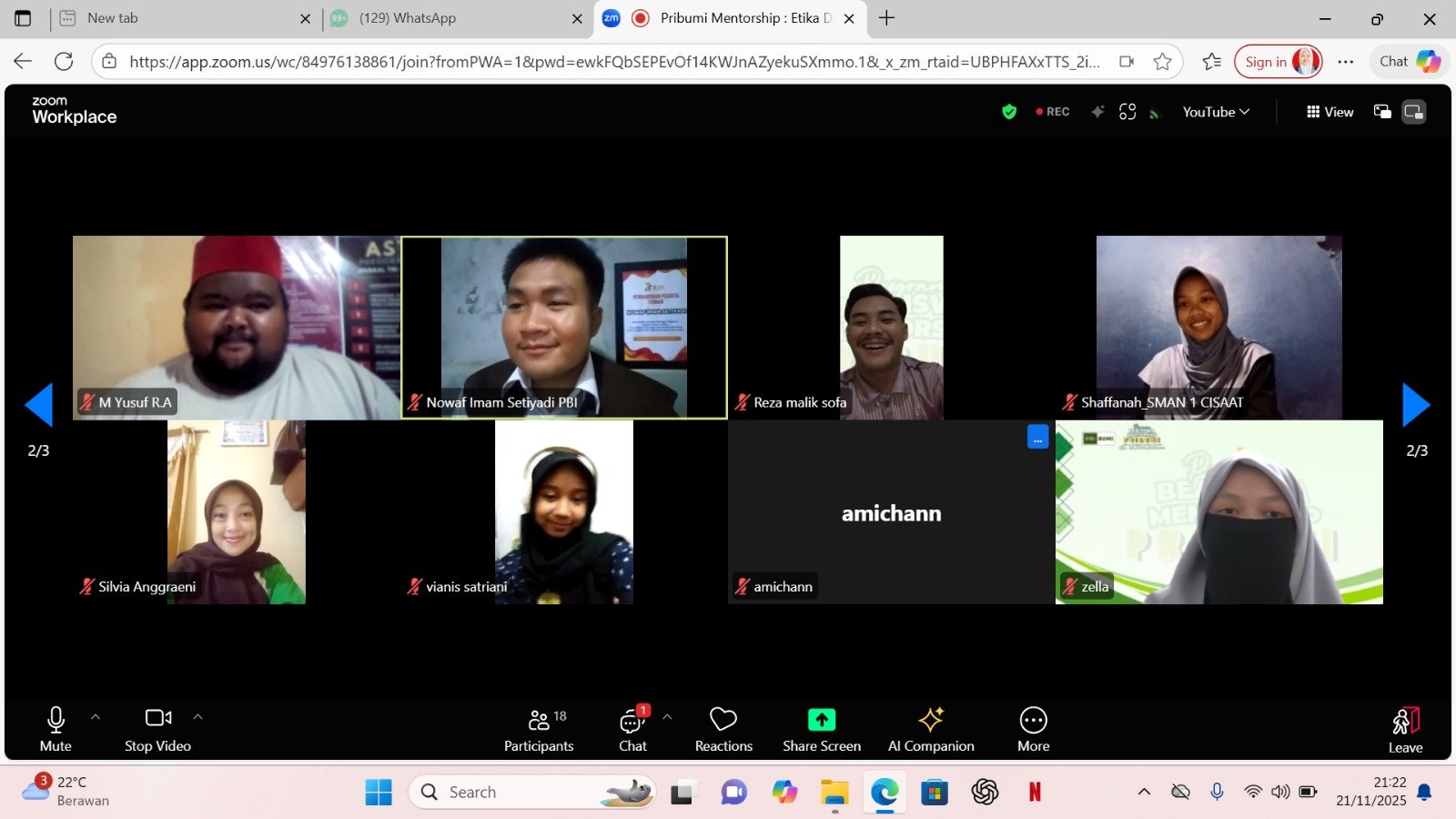 Dari Zoom ke Ruang Maya: Komunitas Pribumi Mantapkan Karakter Digital Generasi Baru | Sumber: Doc Istimewa