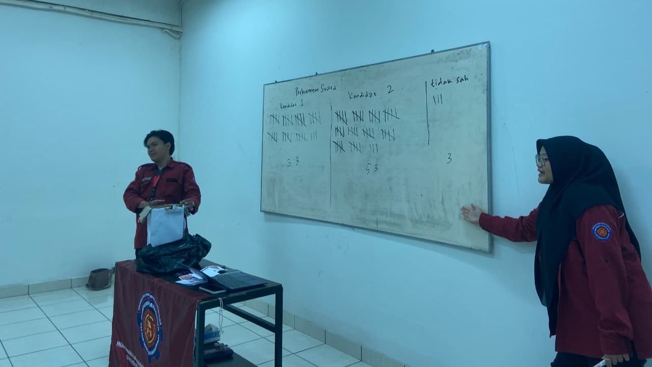 Panitia Pemilu HIMASA menghitung suara pemilihan Ketua HIMASA 2026. | Doc: Istimewa