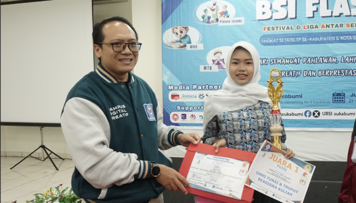 Bakat Sastra Pelajar Sukabumi Bersinar di Ajang ASMILA x BSI FLASH 2025