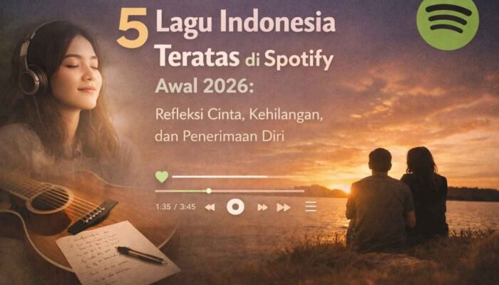 5 Lagu Indonesia Teratas di Spotify Awal 2026: Refleksi Cinta, Kehilangan, dan Penerimaan Diri