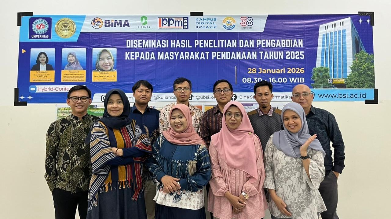 Dorong Budaya Riset, Enam Kelompok Hibah Prodi SIA UBSI Sukabumi Paparkan Hasil Penelitian dan PKM 2025 | Doc: Istimewa