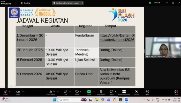 Technical Meeting Olimpiade Akuntansi 2026, Matangkan Persiapan Peserta