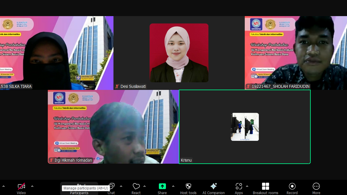 Uji Kompetensi Basis Data Prodi Sistem Informasi bersama Zahir Internasional