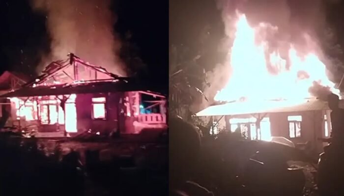 Rumah Semi Permanen di Lengkong Terbakar Hebat, Kerugian Capai Rp350 Juta dan Parsel Lebaran Ikut Hangus