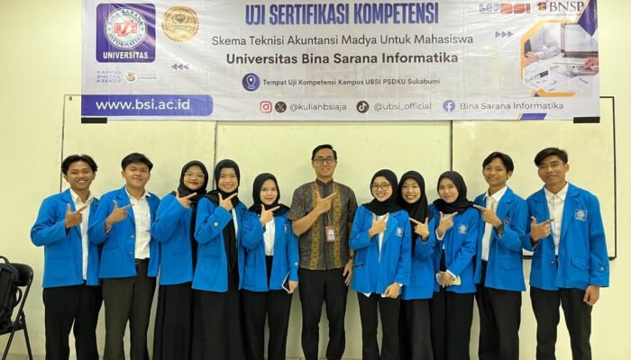 Perkuat Kompetensi Akuntansi, Mahasiswa SIA UBSI Sukabumi Jalani Uji Sertifikasi Nasional