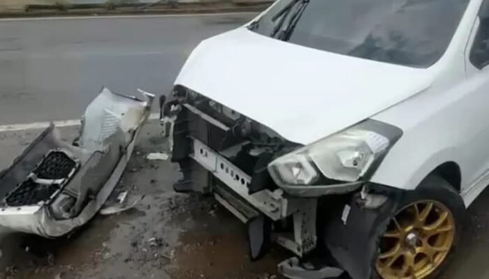 Kecelakaan Beruntun di Jalan Lingkar Selatan Sukabumi