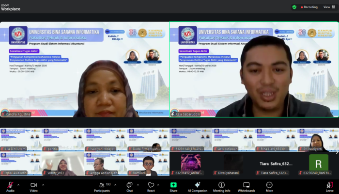 Perkuat Kompetensi, Mahasiswa Sistem Informasi Akuntansi Susun Outline Tugas Akhir Sistematis